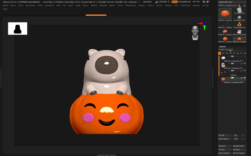 HALLOWEEN CAPYBARA PUMPKIN