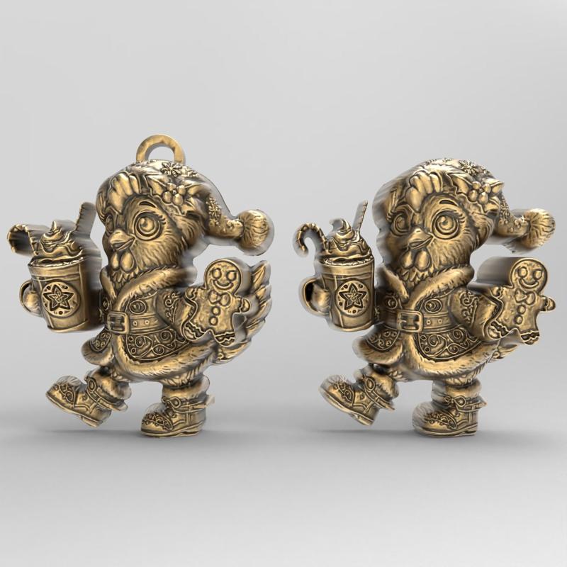 christmas chicken decor