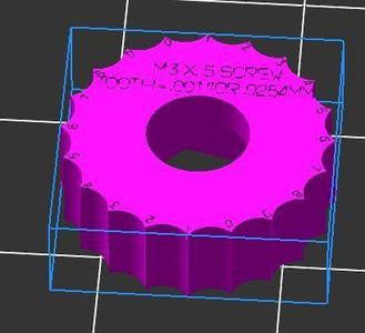 M3 X .5 THUMBSCREW  WITH DISTANCE INDICATORS