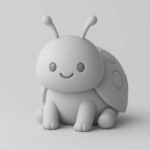 Cute Cartoon Ladybug – 3D Printable STL Model