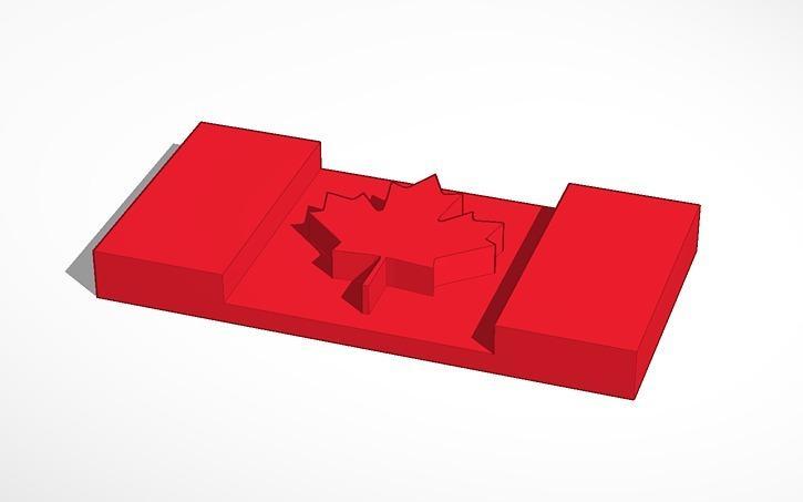 Canadian Flag 100x50x10mm