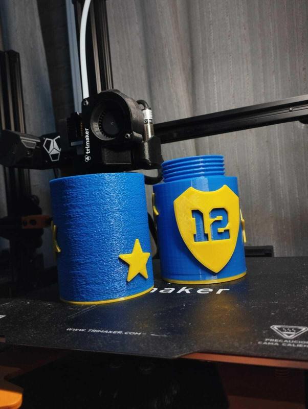 Mate Yerbera Boca Juniors | Printabit