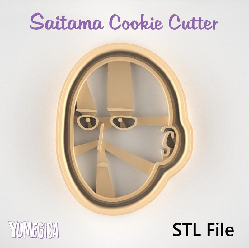 Saitama from “One Punch Man” Cookie Cutter - STL file