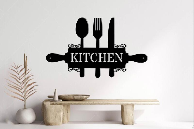 Kitchen Metal Sign, Kitchen Wall Decor