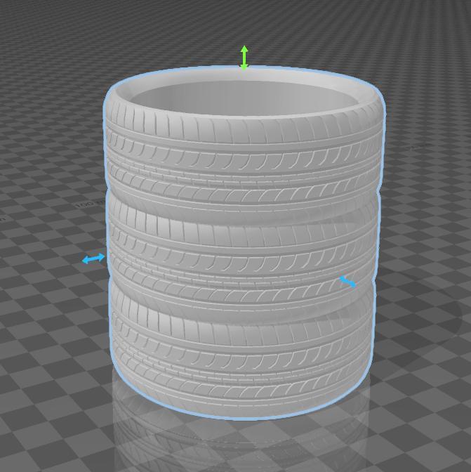 car wheel matte / flattened tires gomera