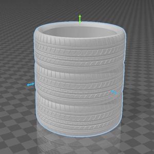 car wheel matte / flattened tires gomera