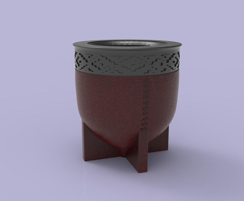 imperial uruguayan mate with pampa guard with inset