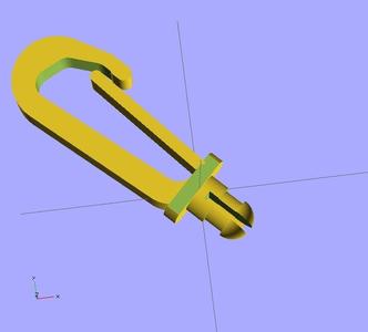 Snap hook for Puma sport bag