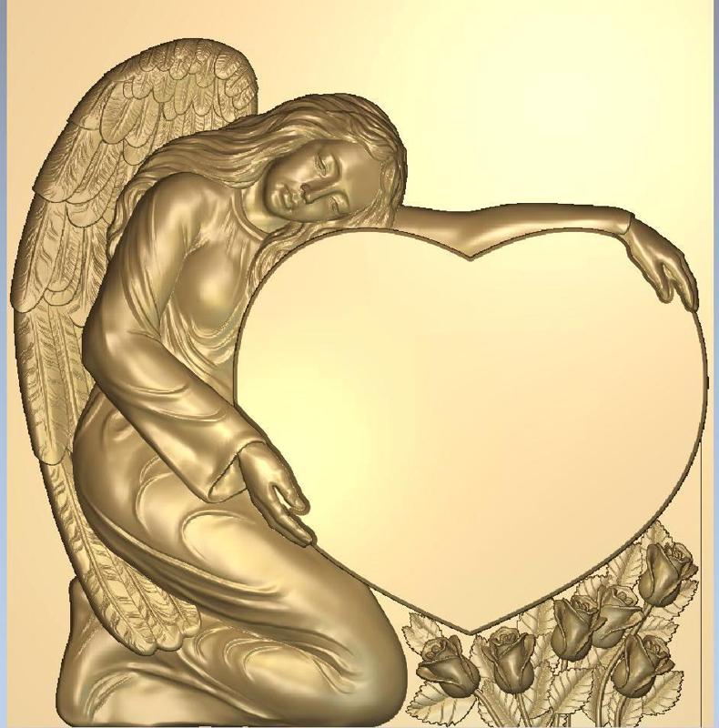 Funerar stone angel 4 stl.