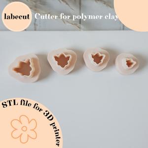 Mini Spooky Ghost polymer clay cutter