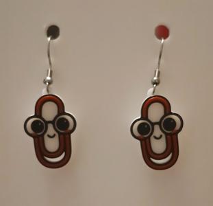 Paper Clip Earrings & Keychain | No AMS Needed | Back to School Teacher Gift 3D Print STL