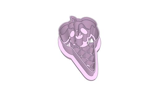 Pumpkin Ice Cream Clay Cutter - 35mm