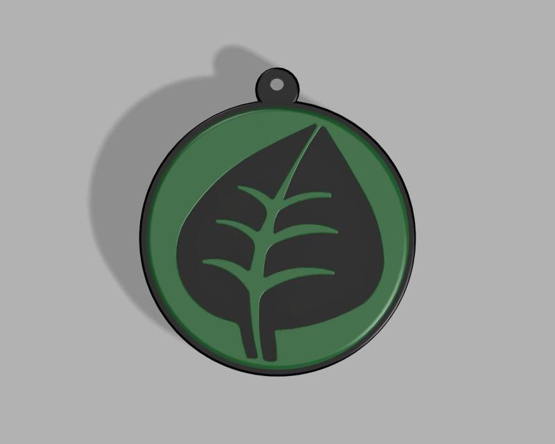 Grass Energy Type Keychain || Grass Energy Key Chain