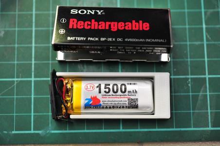 SONY Discman battery BP-2 structure frame