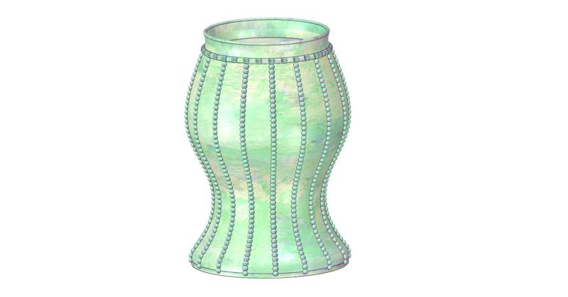 vase cup pot jug vessel v405 for 3d-print or cnc