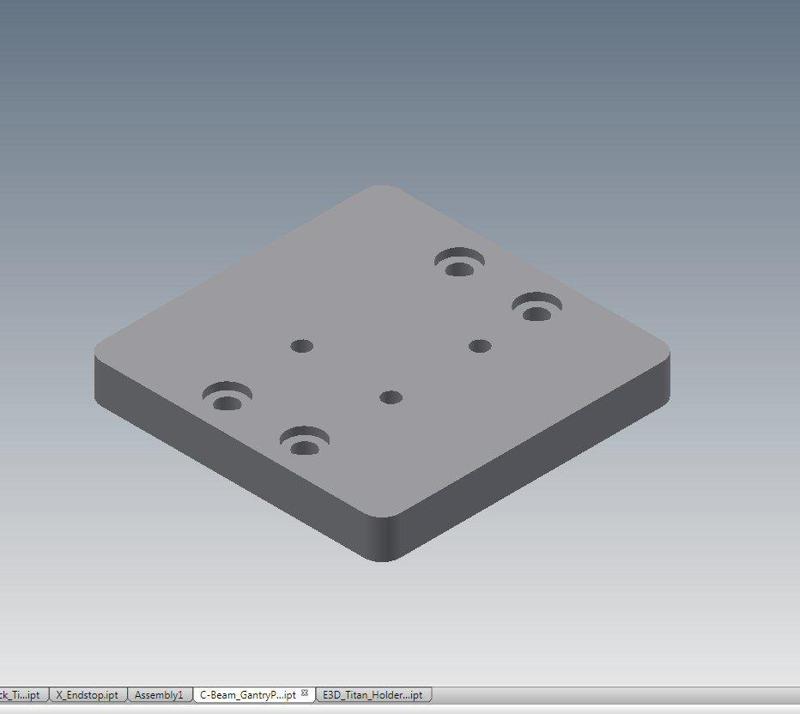 OpenBuilds C-Beam Gantry Plate to Titan Extruder