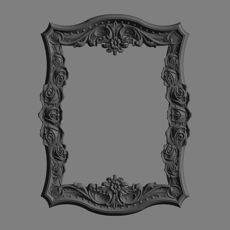 frame stl cnc design