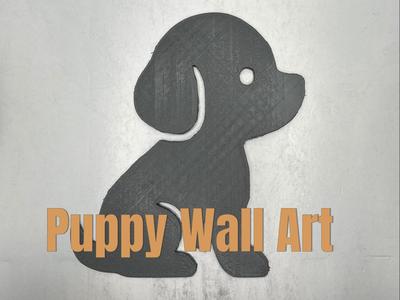 Puppy Wall Art - Grid Quest