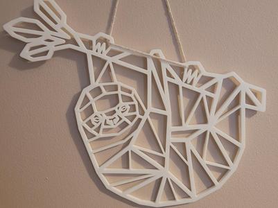 Geometric Hanging Sloth