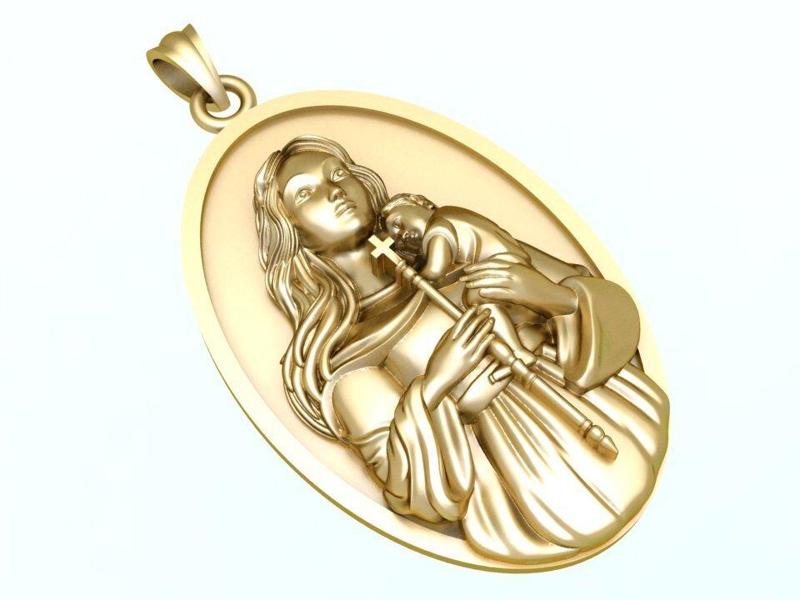 Virgin Mary Pendant Necklace – Christian Jewelry Necklace