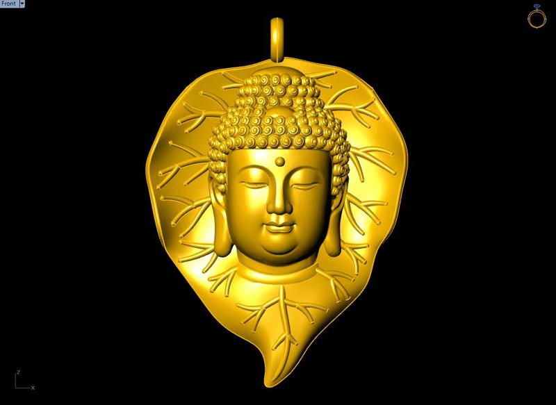 Amitabha Buddha Bodhi Pendant – Adida Buddha Necklace Jewelry - N945142