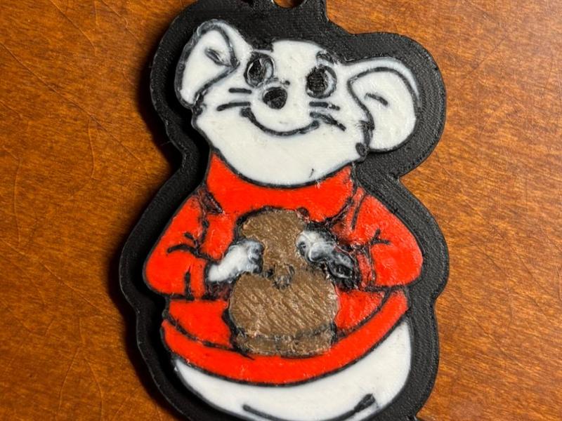 Bernard from the Rescurers Keychain/zipper pull