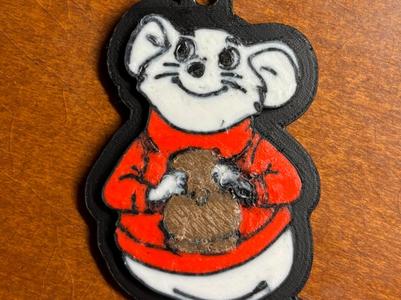 Bernard from the Rescurers Keychain/zipper pull