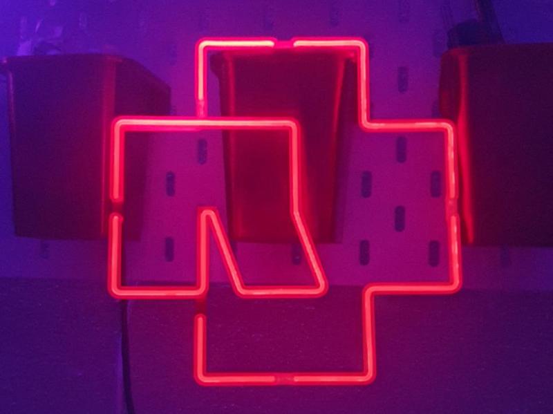 Rammstein neon (EL wire) sign