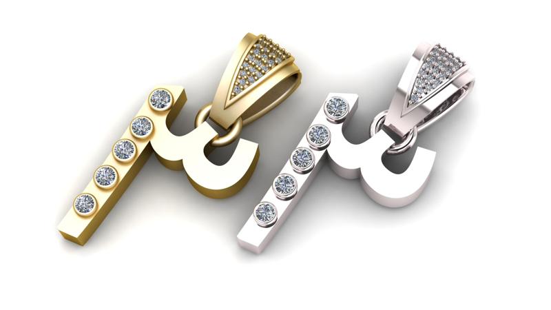 modern pendant, 3d printable model