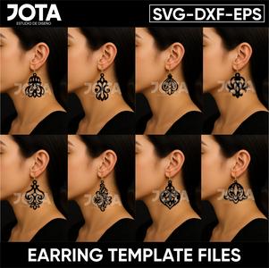 Geometric Earrings Bundle - SVG Files for Laser Cutting, Acrylic & Wood