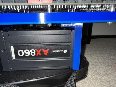 MATX Open Bench Leg With Clearance For Top Fanned PSU.