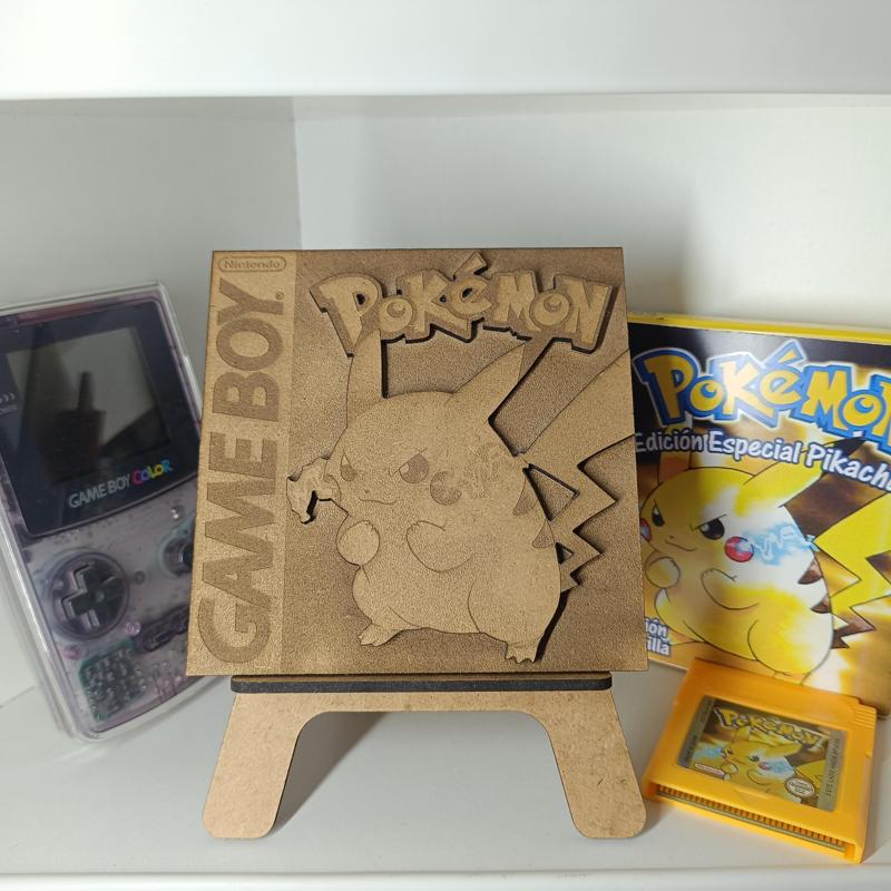 Pokemon Yellow Game Boy [GB - SVG Laser Cut] [GB - SVG Laser Cut].
