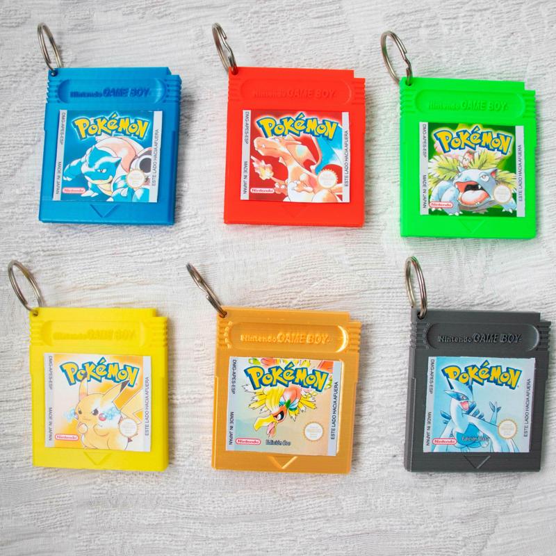 Game Boy Pokémon Cartridge Key Ring