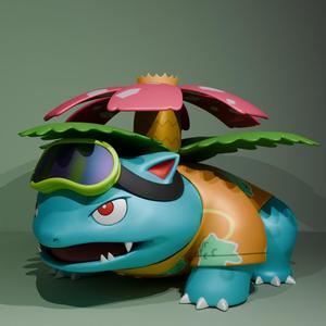 Pokemon Beach Venusaur Florizarre De La Plage