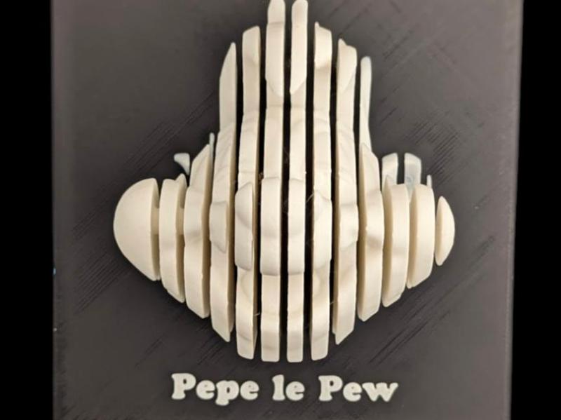 Layered art Pepe le Pew