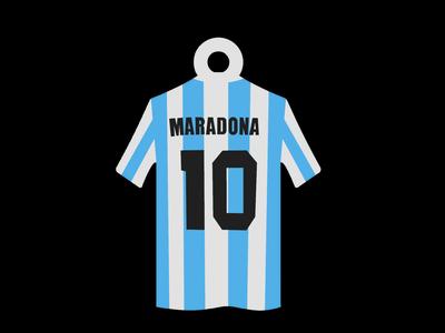 Diego Armando Maradona Argentina T-Shirt Keychain