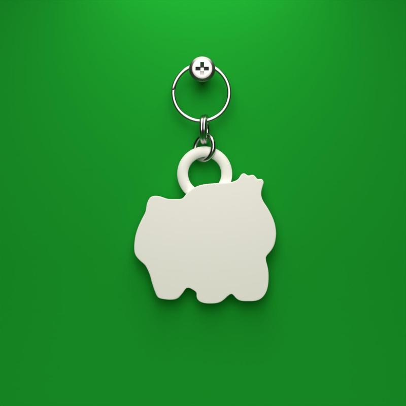 Bulbasaur Silhouette Keychain