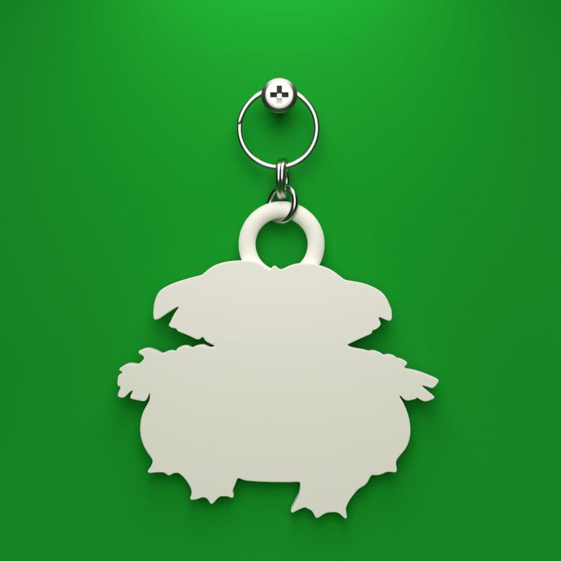 Venusaur Silhouette Keychain
