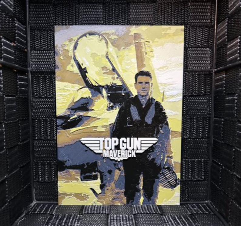 Hueforge Movie Poster - Top Gun -