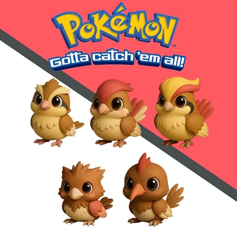 Pokemon Bird pack x 7 units