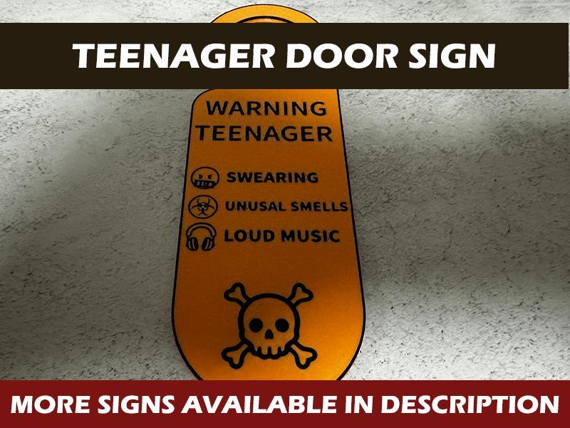 Teenager Door Sign