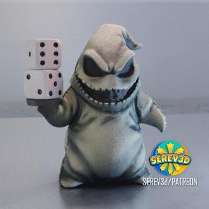 Mini Oogie Dice Holder - Spooky Halloween Decor - 3D Print STL/3MF