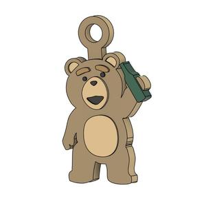 ted keychain 3d