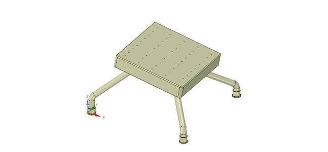 LEGRESTS AND FOOTRESTS hospital medical home for 3d-rint or cnc made
