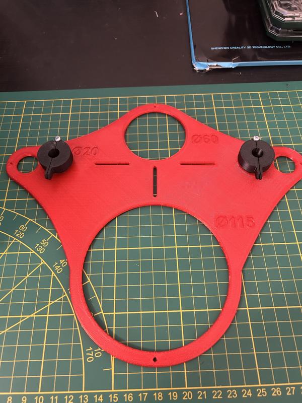 wall-hung toilet drilling jig