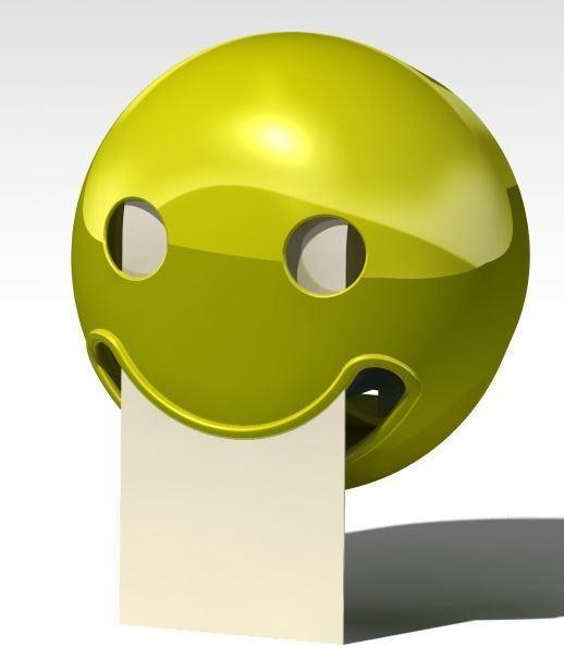 Toilet paper dispenser Smiley