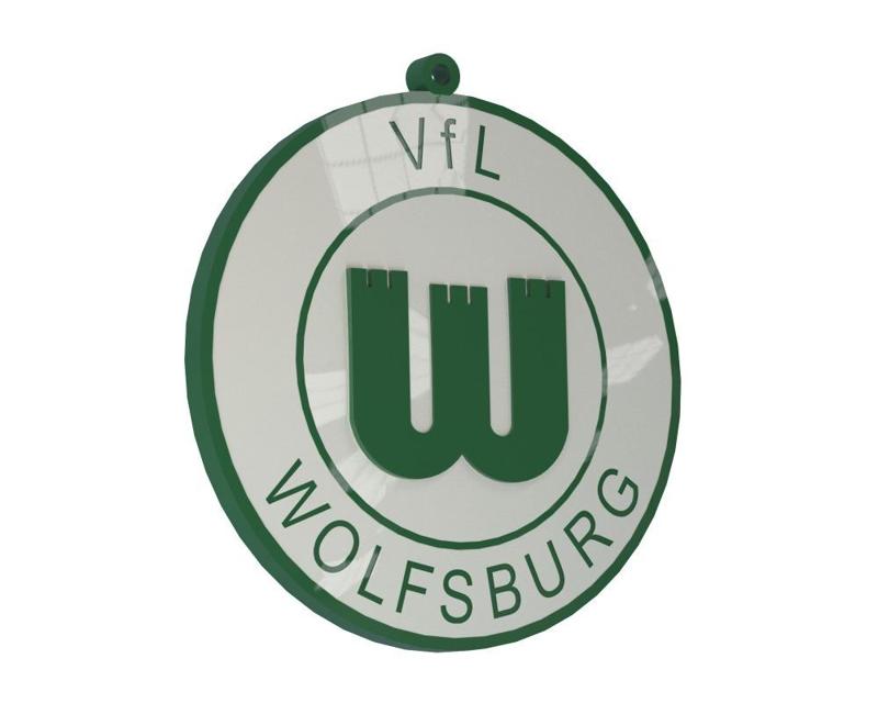 VFL WOLFSBURG Logo Keychain created in PARTsolutions