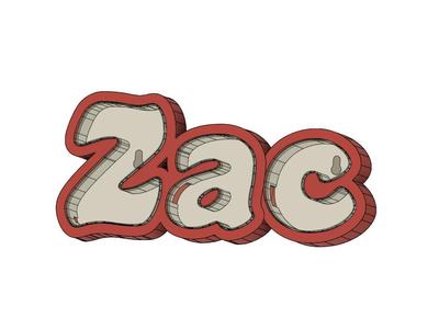 LED Name Lamp Zac