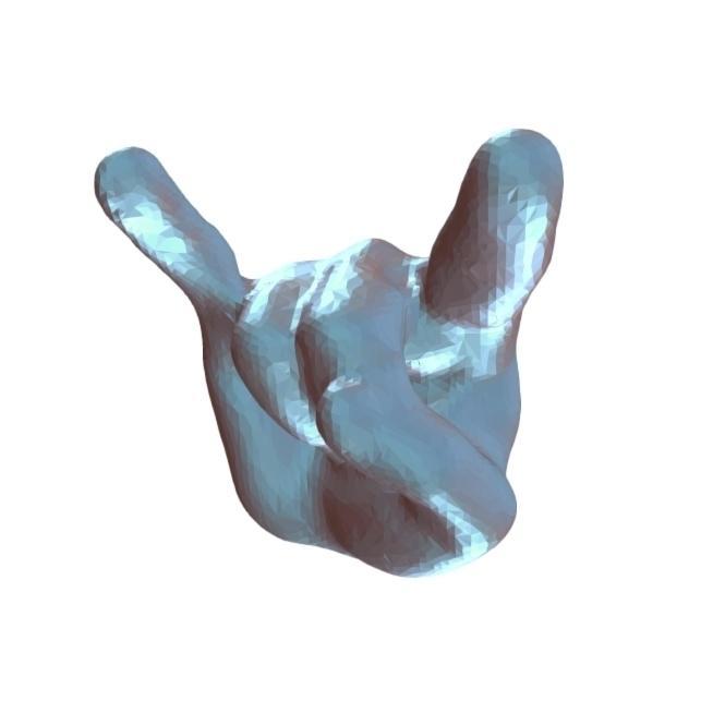 Hook for clothes - Sign of the Horns (Metal)