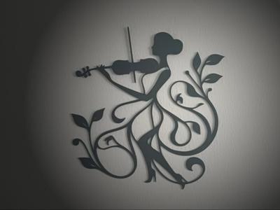 Violinist 2 Wall Decoration